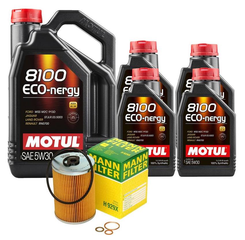 Mercedes Engine Oil Change Kit - Motul 078115561J (5W-30) (Eco-Nergy 8100)